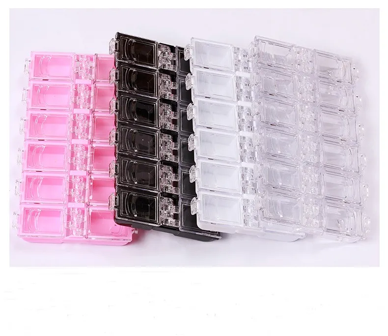 44 Grits Acrylic Storage Box Nail Tips Display Box Diamond Nail Case