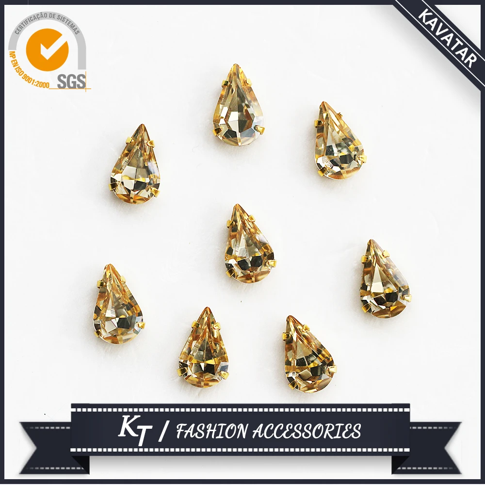 

LCT color K9 high quality crystal rhinestone with metal claw