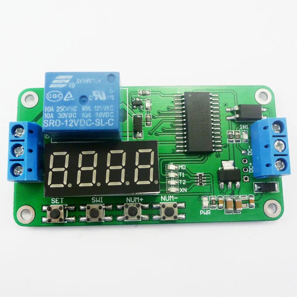 DC 12V 30A High Power Multifunction Cycle Timer Delay Relay PLC Module 0.1s-270h 