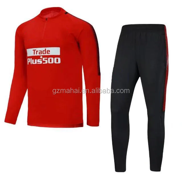thailand quality football training tracksuit 2017 2018 Griezmann soccer sweater suit wholesale