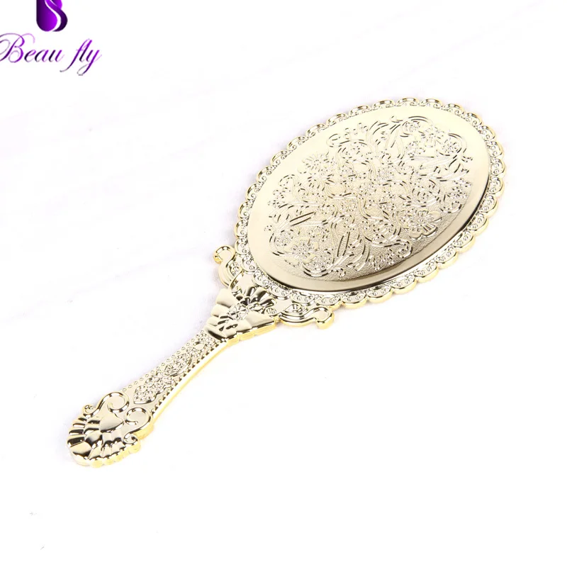 China Wholesale High Quality Rose Gold Oval Plastic Long Handle