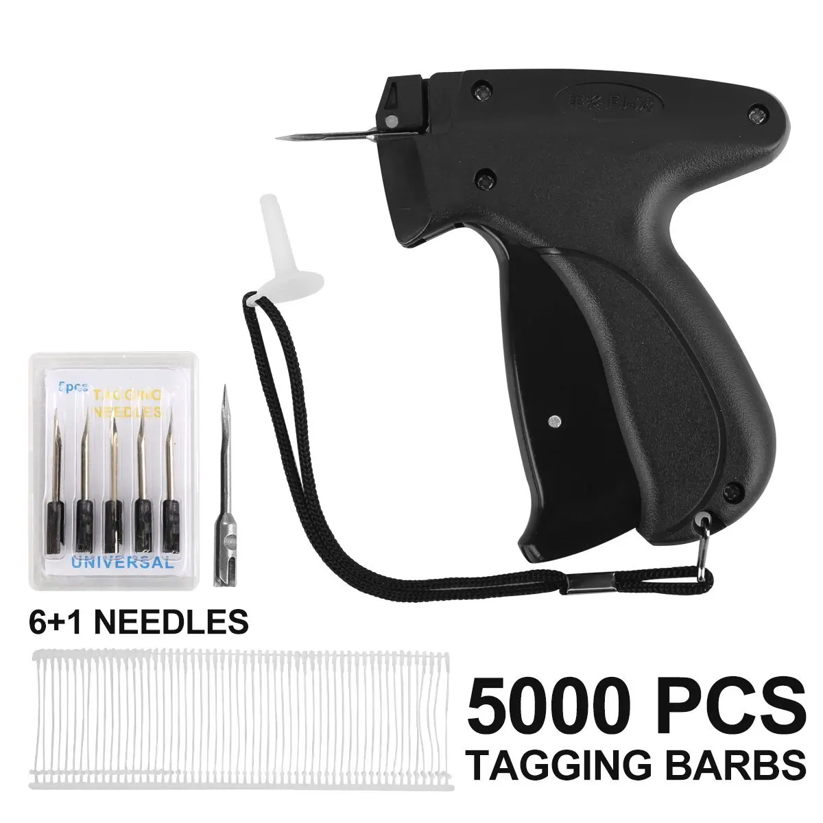 Label Gun Arrow Price Tag Gun Extra Needle 1000 3" BLACK Barbs Clothing