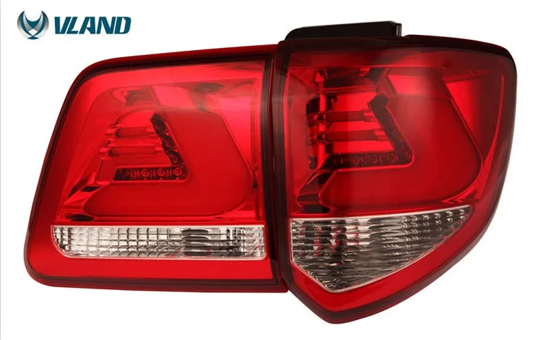 Vland Factory LED Tail Lamp For Fortuner 2012 2014 2015 2016 LED Light Back Taillight Rear Light Plug And Play