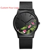 Flower Watch Custom Dial Free Samples Watch Made in China Fast Shipping Stainless Steel Back Customized Logo Watch