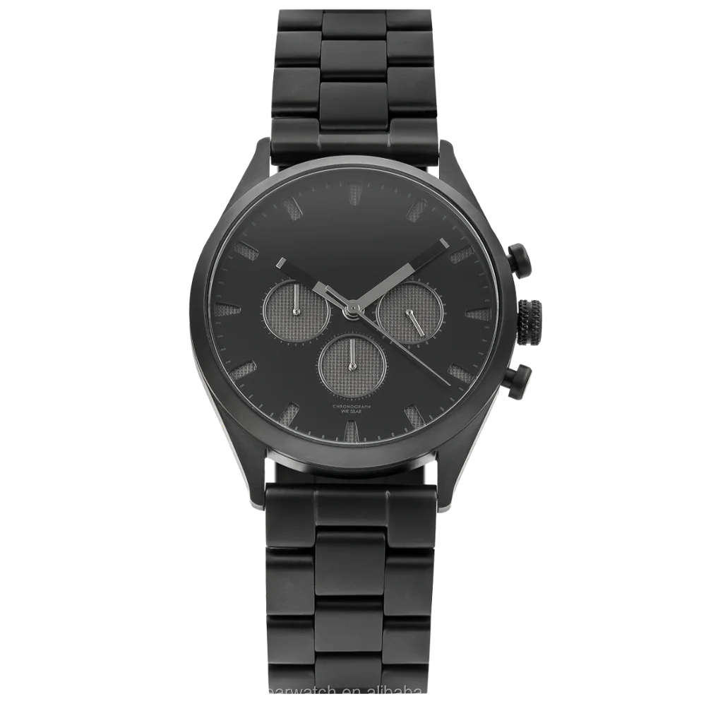 Best seller  classic watch men my brand name logo custom printed watch with black mesh strap