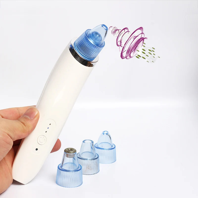 

Remover Blackhead Removal Facial Pore Cleaner Acne Remover Tool Machine Minimize clogged pores, White pink blue