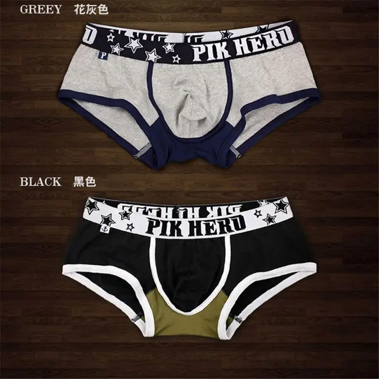 

Chinese Wholesale Plus Size Underwear Wholesale Gray Mens Underwear For Sale, Grey;black;yellow;brown