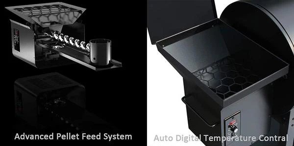 Premium Electric Wood Pellet Grill with Digital Controller