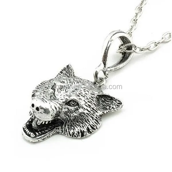 

Wholesale famous vintage wolf games pendant necklace