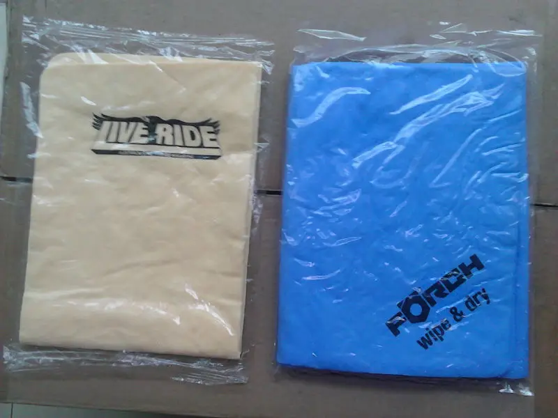 pva chamois cloth with one color printing