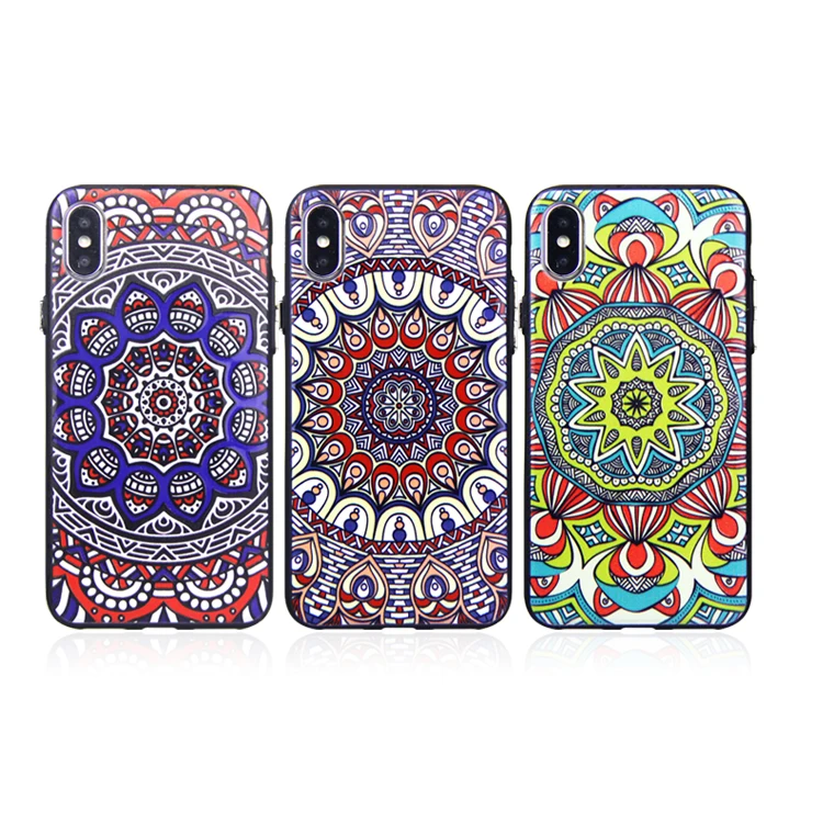 

Embossed Custom UV Printed OEM for iPHONE Xs Phone Case, Various colors avaliable
