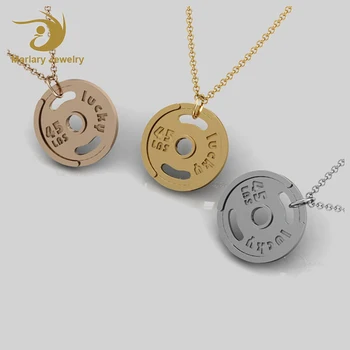 custom weight plate necklace