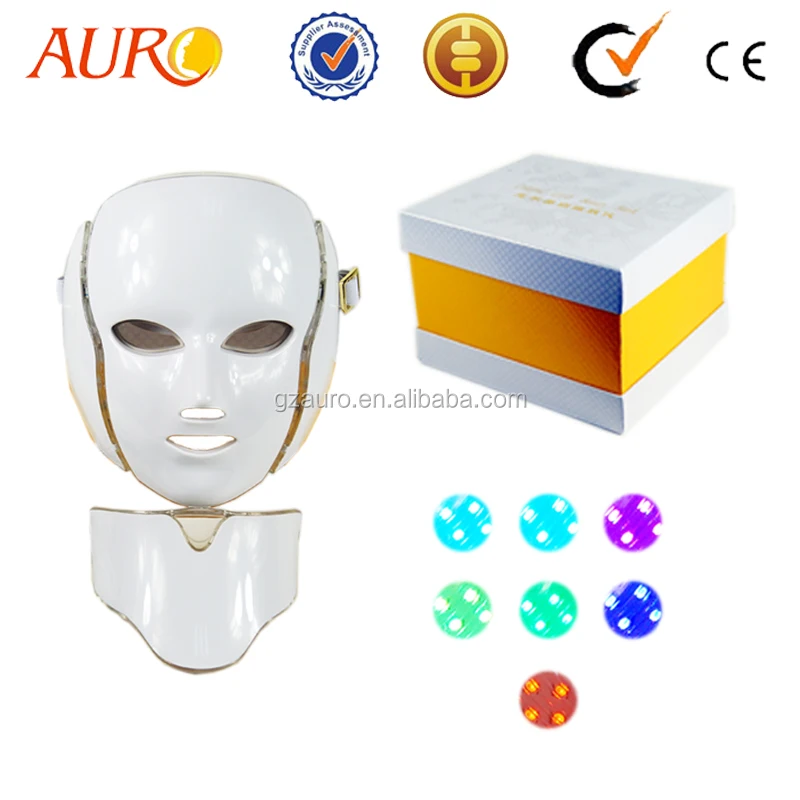 

AU-008C PDT Led Professional Face Lifting Mask 7 Colors with Neck Cover