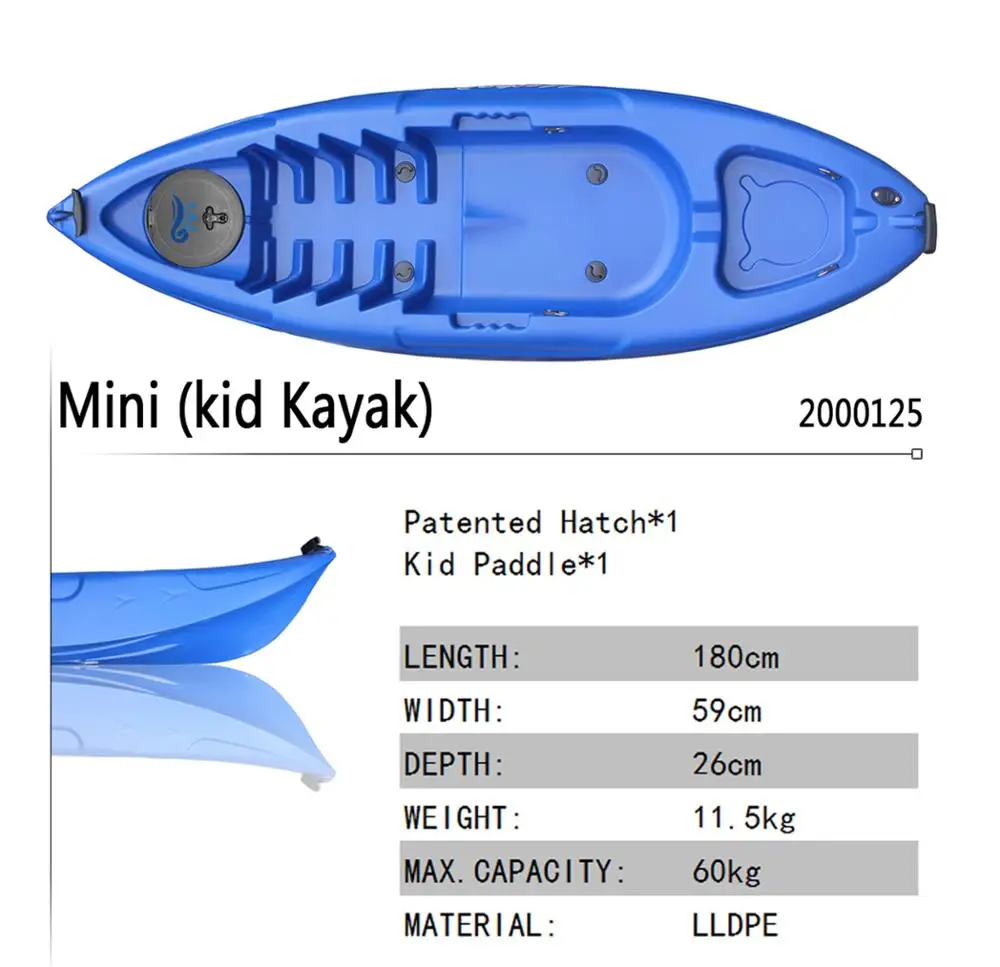 Kudo Outdoors 1.8m Children Mini Kayak Small Boat Touring Kid Kayak