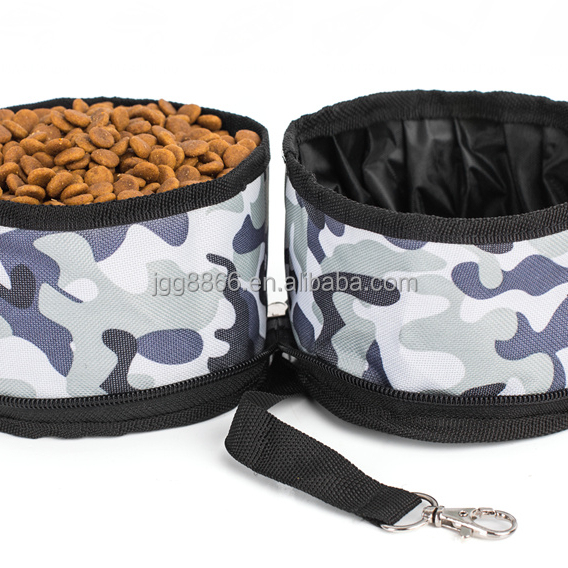 

TAILUP Collapsible Foldable pet travel waterproof bowl of dog water, Red/black/camo