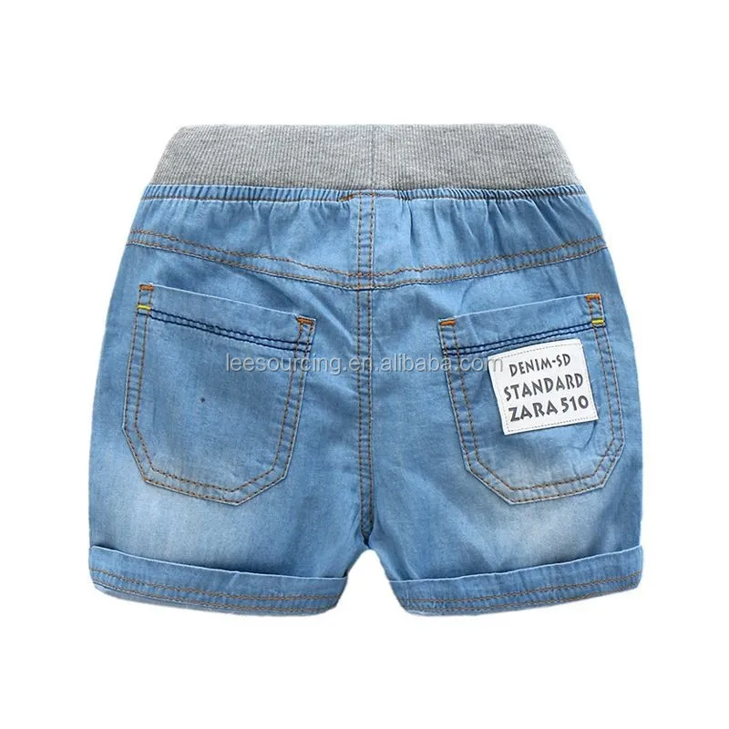 Wholesale Summer Fashion Baby Boy Soft Jean Shorts Kids Beach Wear