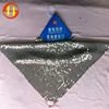 Mesh with Sequins and Plain Embroidery Fabric