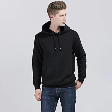 

wholesale custom high quality cotton black pullover hoodies unisex manufacturer blank logo sweatshirt hooded men