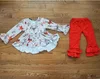 Girls Fall Ruffle Legging Outfit Set Fox Deer Girl Deer Outfit Infant Toddler Soft Cotton Fall