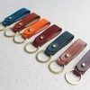 Factory Wholesale Handmade Simple Leather Key Ring Holder