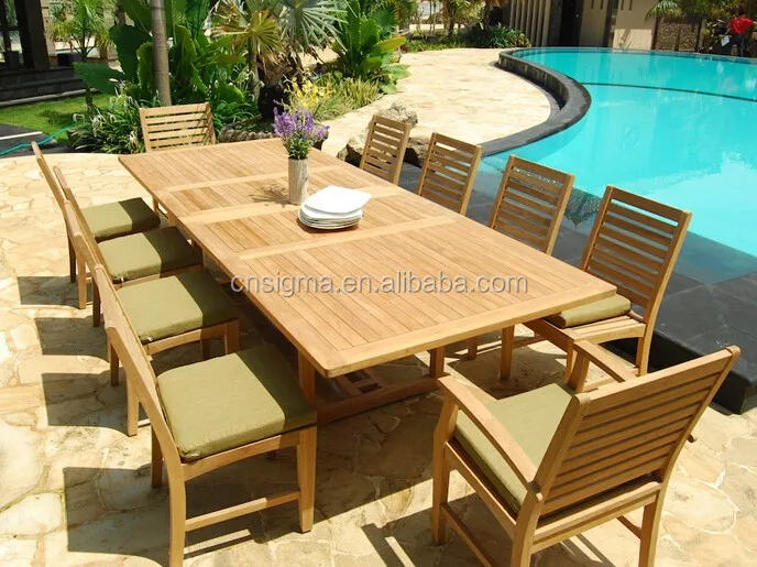 Gartenmöbel Im Freien Rustikalen Teak Esstisch Teakholz Esszimmer