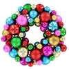 Hot sale Decorative plastic Christmas wreath with baubles