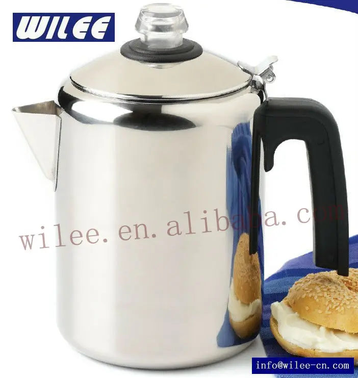 Stainless Steel Nonelectric No Electricity Stove Top Coffee Percolator