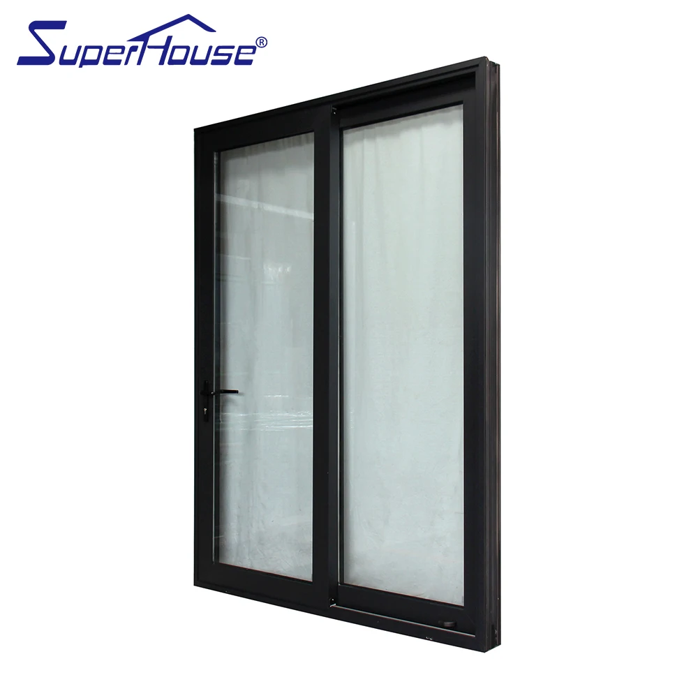 High quality laminated glass aluminum soundproof slide door comply with AS2047 NOA NFRC standard
