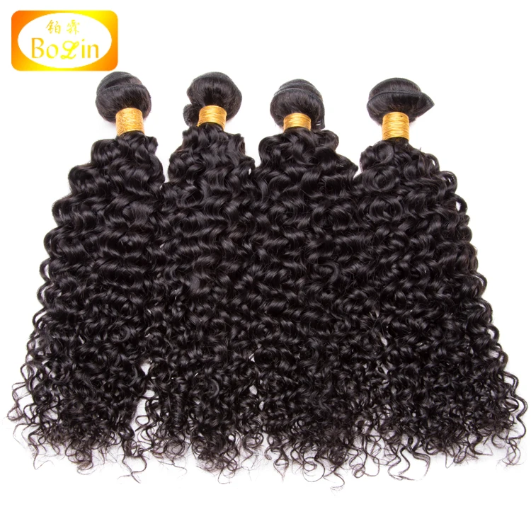 

Wholesale Price 10-30 Inch 4pcs One Set Peruvian Curly Human Hair Weaves Bundles