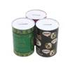 3 color custom round tall coin bank piggy tin bank money saving tins