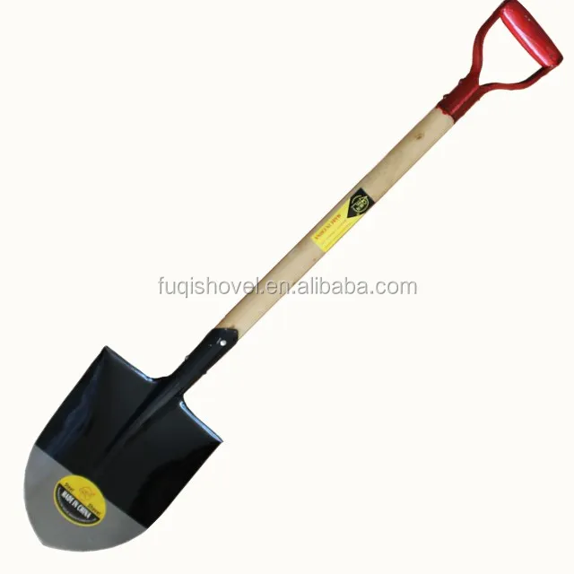 
factory direct sale shovel round shovel with wooden handle shovel chinese cheap shovelS503D 