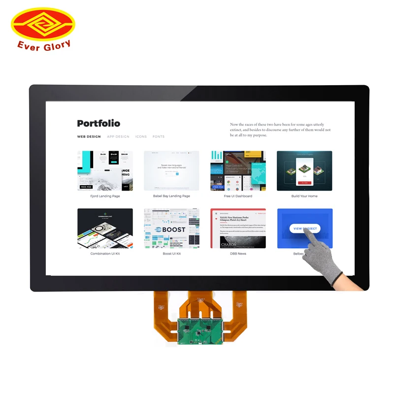 

55 Projective Capacitive Touch Sensor/ Interactive Touch Overlay/ Interactive Touch Foil, Black or transparent or gold