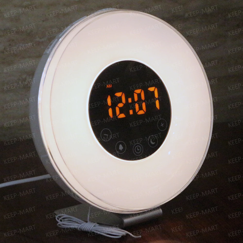 

Sunrise wake up light alarm clock with FM radio