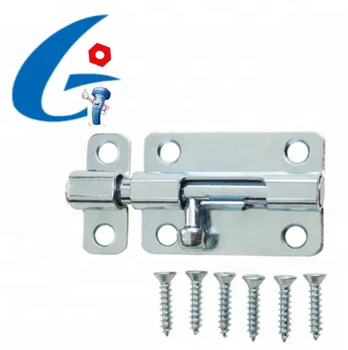Iron Material Zinc Plated Vertical Door Latch Slide Bolt Barrel Bolt