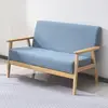 Modern home furniture living room wooden fabric surface sofa