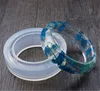 Transparent DIY Silicon Round Ring Mold Mould Jewelry Making Tool Resin molde