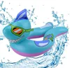 Kids inflatable swim ring animal shark split ring opened tube pool float toy