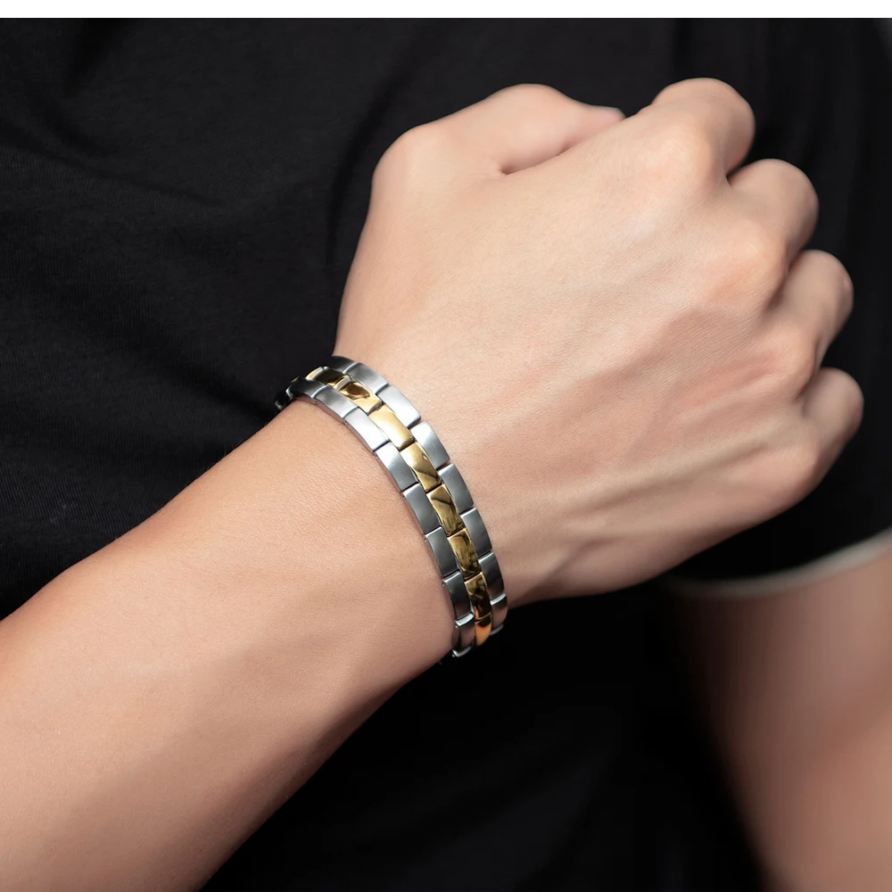 Custom Men Silver Health Therapy Bio Power Wristband Bracelet Buy Bio Power Wristband