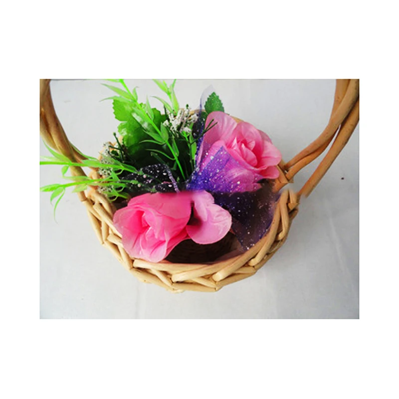 Wicker Basket For Flower Rattan Flower Basket Decorating Flower