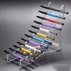 2018 New Fashion 12 Layers Clear Acrylic Display Stand/Makeup Brush/Nail Brush Acrylic Display