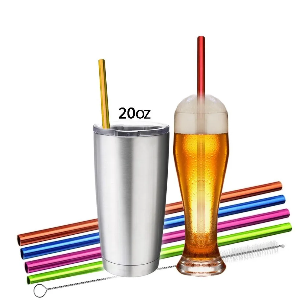 Clear Solid Colors Plastic Acrylic Straw With Ring,Bpa Free Reusable