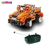 New product 4 channel building blocks toys electric car assembly line