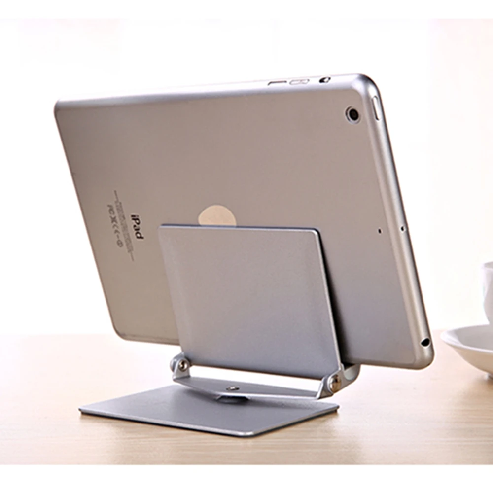 

Free shipping high quality metal aluminum alloy flexible rotating tablet pc cell phone stand holder for ipad, Silver, black