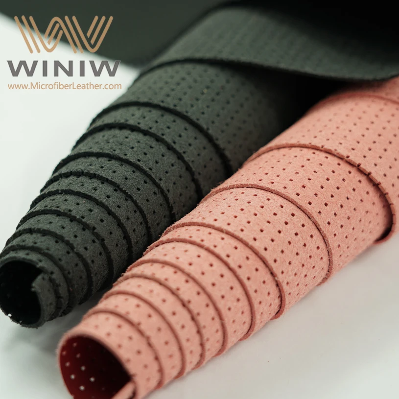 High Quality Microfiber Perforated Car Leather Fabric in Standard Thickness Popular Sell