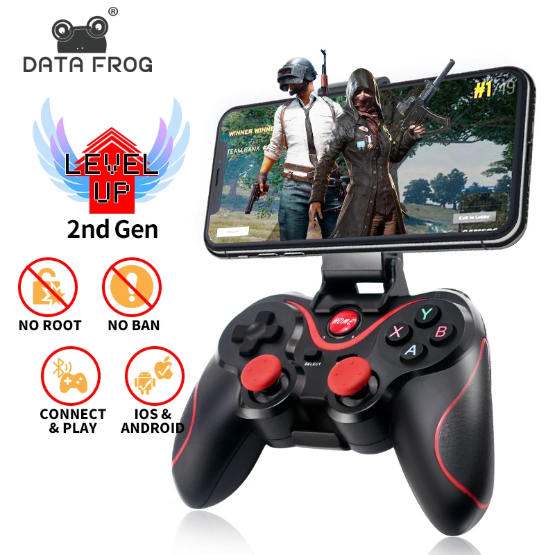 Data Frog Wireless Joystick Bluetooth Gamepad For Iphone Game Controller For Android Smart Phone Tv Pc Ps3 Support Official App Buy Wireless Gamepad With Bluetooth Gamepad For Ios For Iphone Gamepad Product On Alibaba Com