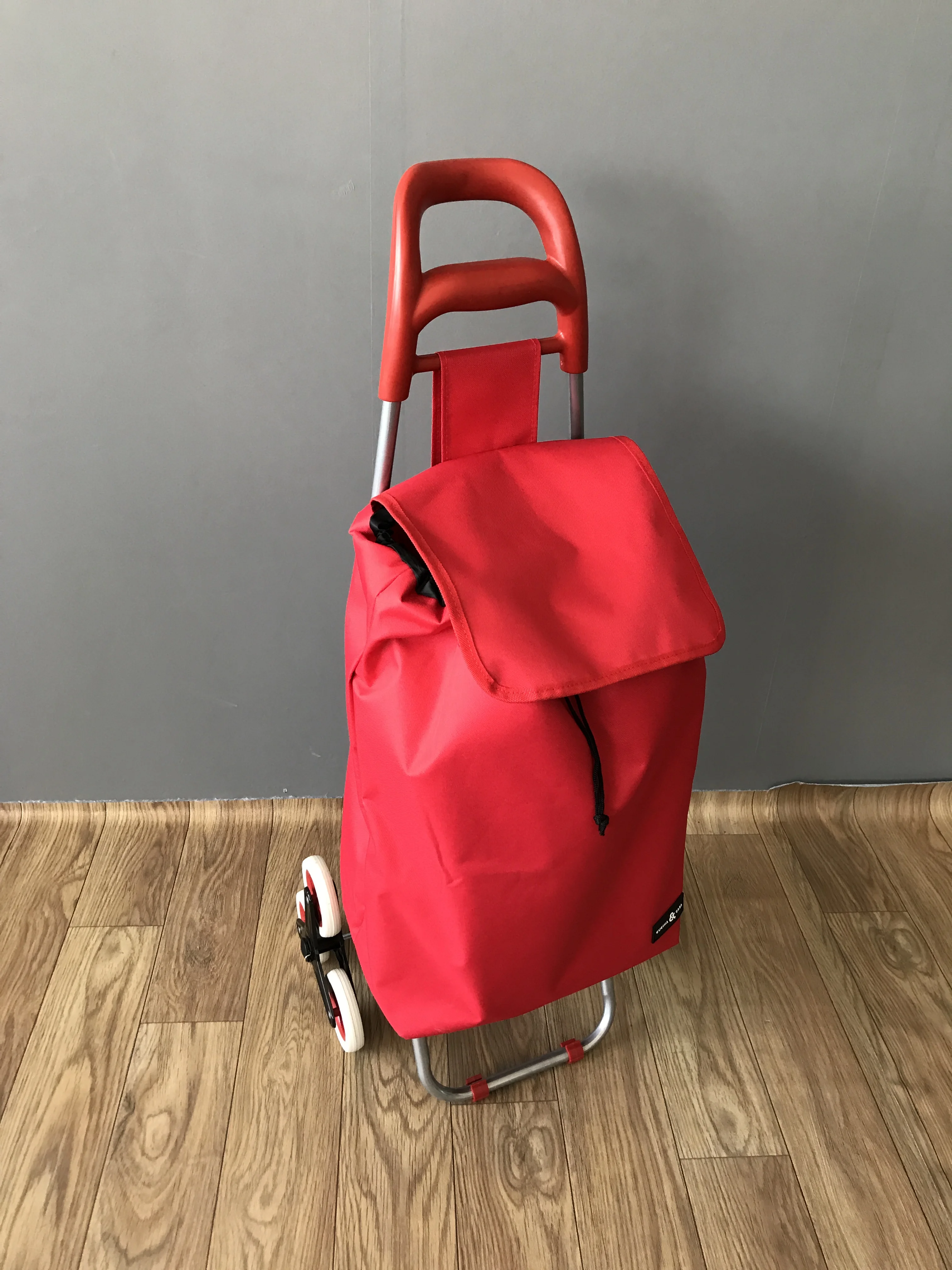 folding luggage cart 3 wheels climb stair shopping trolley