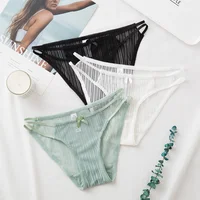 

Wholesale 5 Colors Women Panties Hot Sales Sexy Transparent Ladies Underwear Panties Soft Lace Bikini Thong