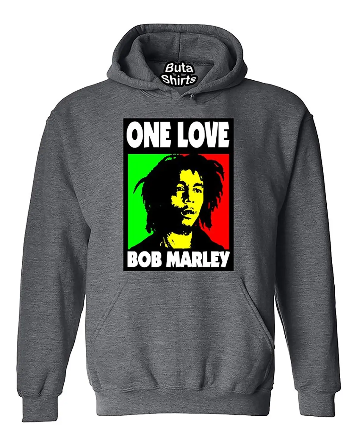 Face Casual Hooded Sweatshirt Wellcoda Bob Marley Serious Mens Hoodie