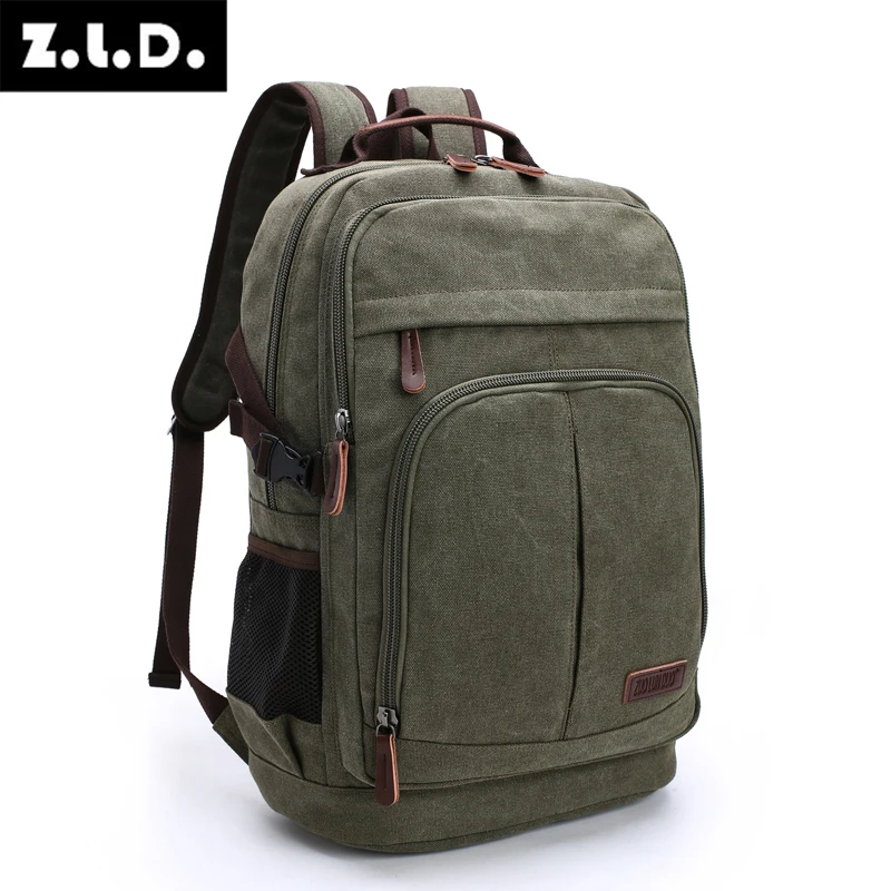 

ZUOLUNDUO rucksack multifunctional hiking canvas backpack