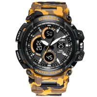 

SMAEL Men Watch 1708 New Military Waterproof Shock Watches Men Wrist Digital Dual Time Display Male Wristwatch Relogio Masculino